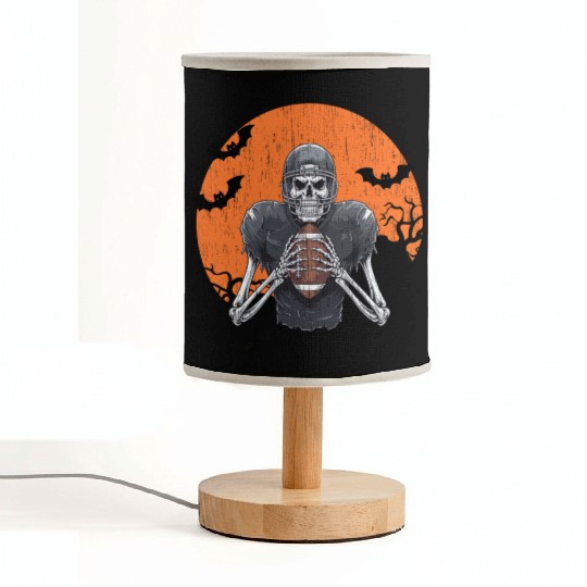 Skeleton Football American Halloween Sports Player Fabric Lamps