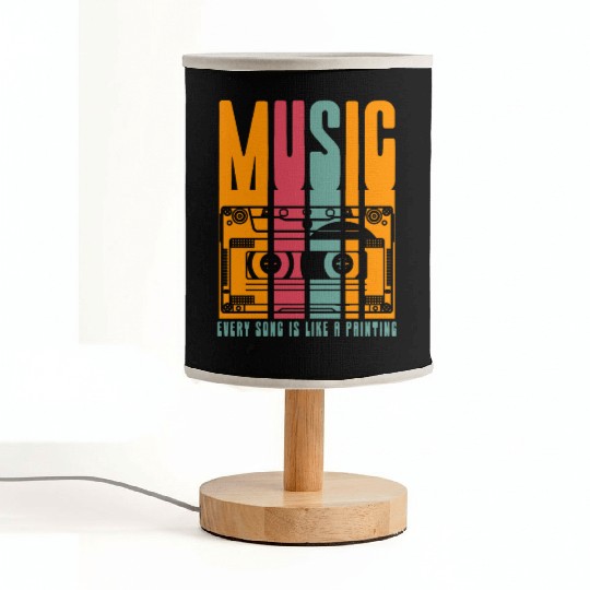 Vintage cassette tape recorder Fabric Lamps