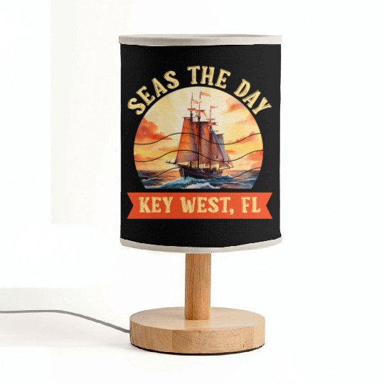 Florida Keys SEAS THE DAY IN KEY-WEST FLORIDA Fabric Lamps
