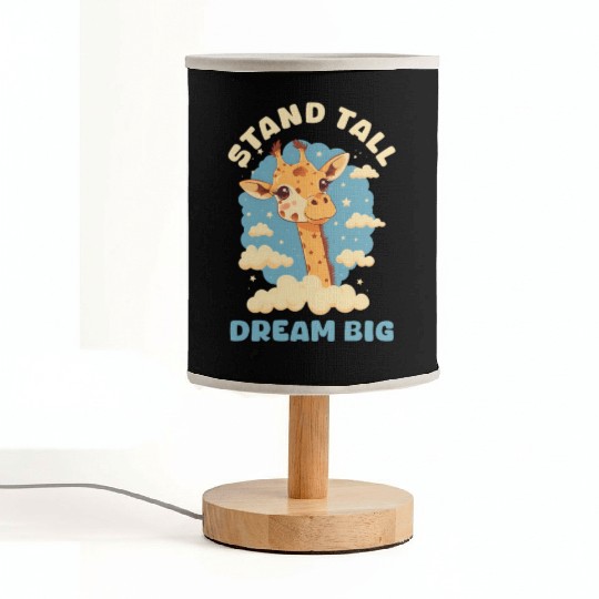 Giraffe Stand Tall, Dream Big Fabric Lamps