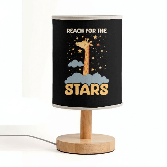 Giraffe Reach For The Stars Fabric Lamps
