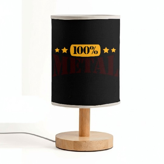 100 % Percent Rock Heavy Metal Music Text Logo Fabric Lamps