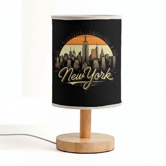 New York Skyline - Iconic Cityscape Beauty Fabric Lamps