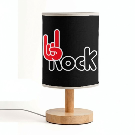 Heavy Metal Fun Hard Rock Music Horns Hand Gesture Fabric Lamps