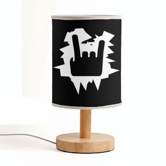 Heavy Metal Fun Hard Rock Music Horns Hand Gesture Fabric Lamps