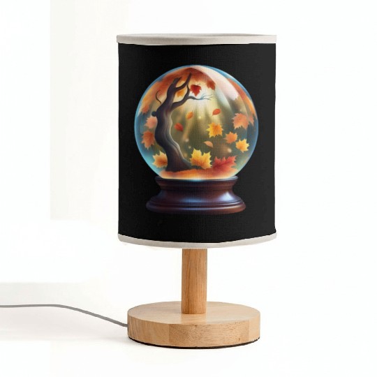 Autumn crystal ball. Fabric Lamps