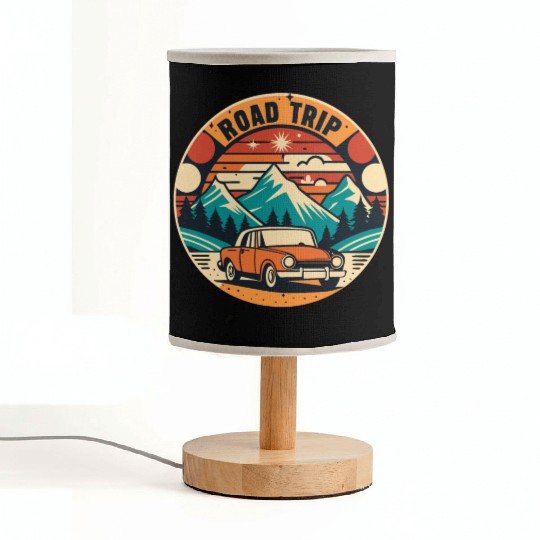 road trip lover Fabric Lamps