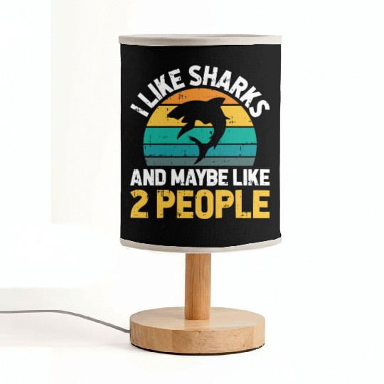 Shark Lover Fabric Lamps