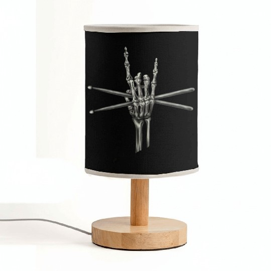Skeleton Hand Drumsticks Fabric Lamps