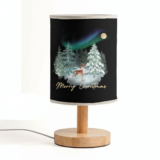 Christmas feeling winter wonderland with nordic Fabric Lamps