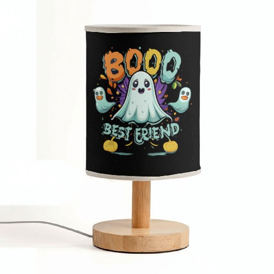 Friendly Ghost Boo Fabric Lamps - Halloween Fun