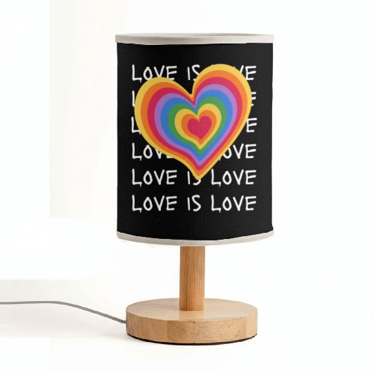 Love is Love Embrace Every Kind of Love Fabric Lamps