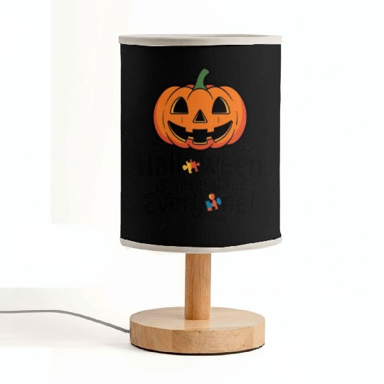 Festive Jack-O'-Lantern Halloween Design Fabric Lamps