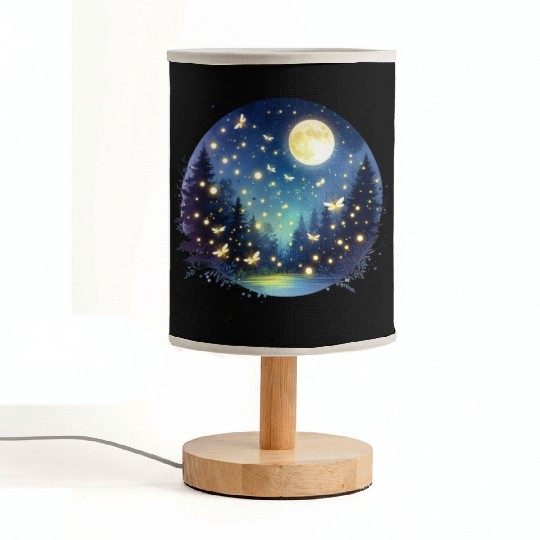 Moonlit Fireflies Fabric Lamps