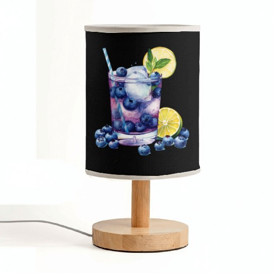 Blueberry Lemon Cocktail Fabric Lamps