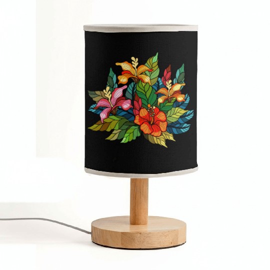 Hibiscus bouquet Fabric Lamps