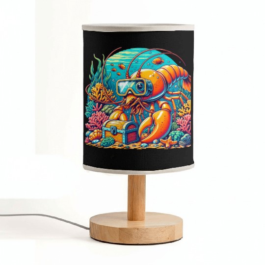 Shrimp Exploration-Underwater Adventure Fabric Lamps