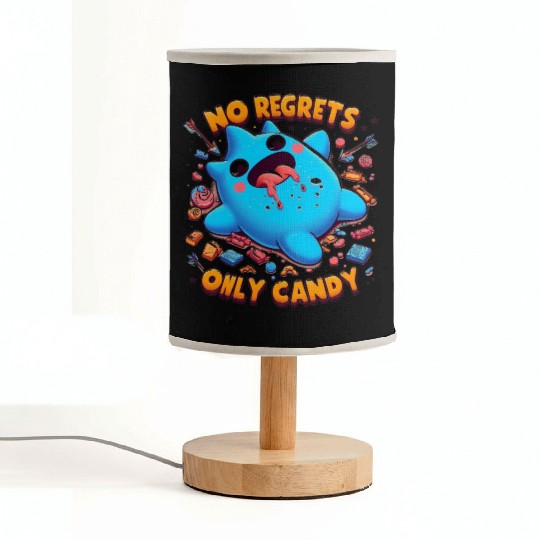 Stitch Halloween No Regrets Only Candy Fabric Lamps