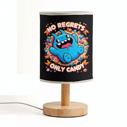 Stitch Halloween Disneyland No Regrets Only Candy Fabric Lamps
