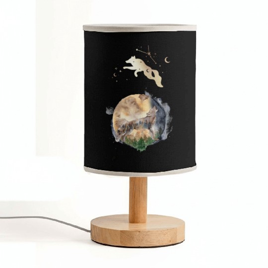 Wolf Moon Magic Fabric Lamps