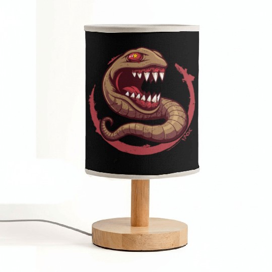 The Communist Worm: Comrade of Horror Fabric Lamps