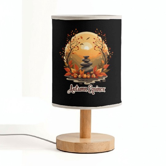 Autumn Equinox Serenity Design Fabric Lamps