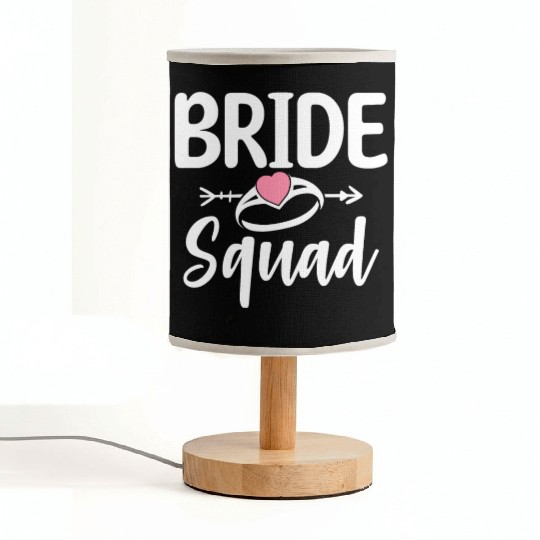 Bride Squad Bridal Party Bachelorette Party Fabric Lamps
