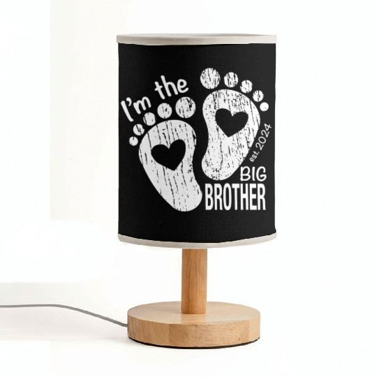 I’m the big brother -newborn sibling design Fabric Lamps