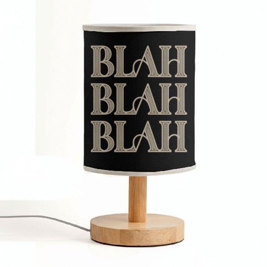 Blah Blah Blah Retro Vibes Fabric Lamps