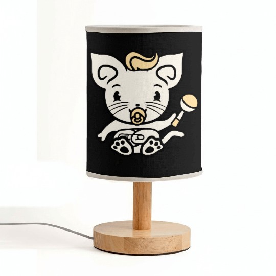 Baby Cat Cute Pacifier Rattle Diaper Toddler Child Fabric Lamps