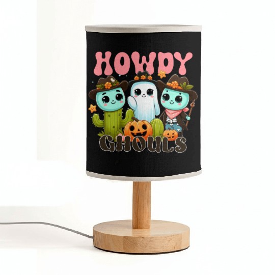 Howdy Ghouls Fabric Lamps