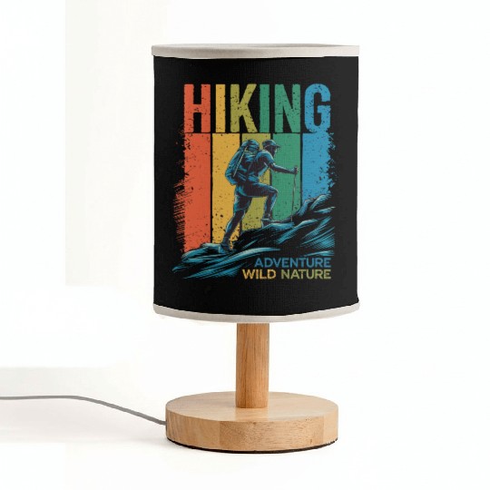 Hiking Adventure Wild Nature for a Hiker Fabric Lamps