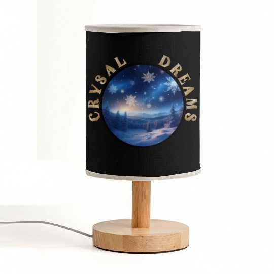 Crystal Dreams - A Winter Wonderland Fabric Lamps