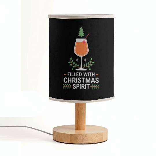 Filled With Christmas Spirit Cheerful Holiday Fabric Lamps