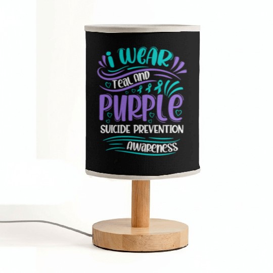 Wellness Collection - I Wear Purple & Teal Fabric Lamps