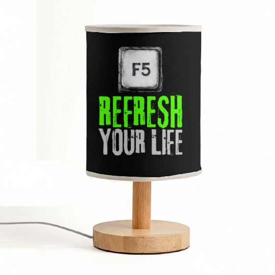 Computer Keyboard F5 Refresh Your Life Fabric Lamps