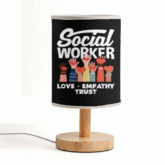 Social Worker Love Empathy Trust Fabric Lamps