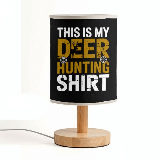 This Is My Deer Hunting Fabric Lamps Hunter Gift Funny