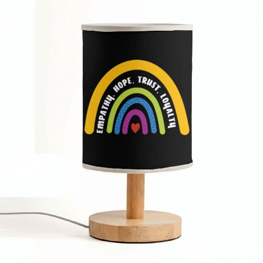 Empathy Hope Trust Loyalty Rainbow Fabric Lamps