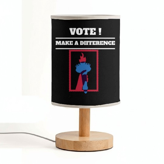Vote For Liberty and Freedom Fabric Lamps