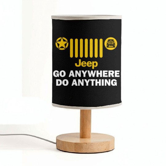 Jeep Go Anywhere Do Anything Fabric Lamps