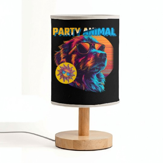 Party Animal Vintage Fabric Lamps