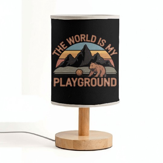 The World is My Playground Fabric Lamps