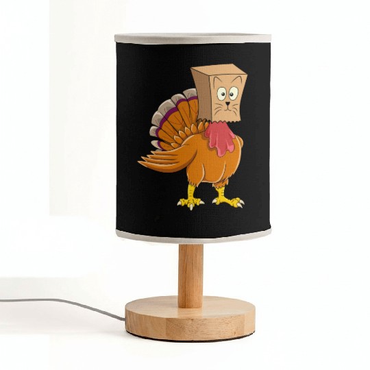 Thanksgiving Funny Fake Cat Thanksgiving Turkey Fabric Lamps