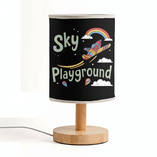 Sky Is My New Playground Fabric Lamps