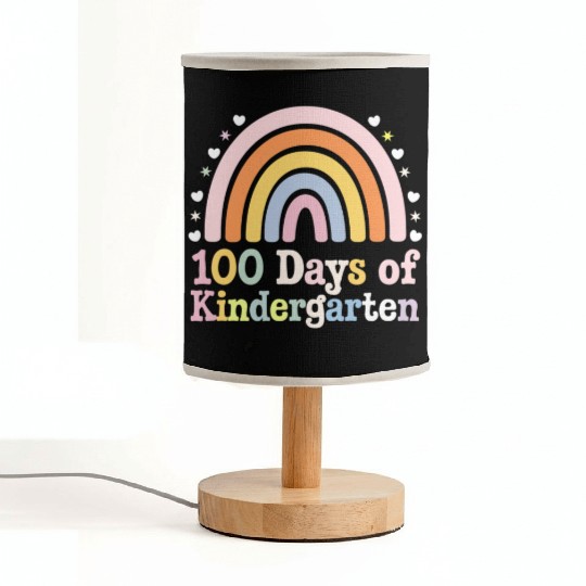100th Day of Kindergarten Teacher Kids 100 Days Fabric Lamps