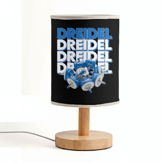 Spinning Dreidels Hanukkah Fun Fabric Lamps