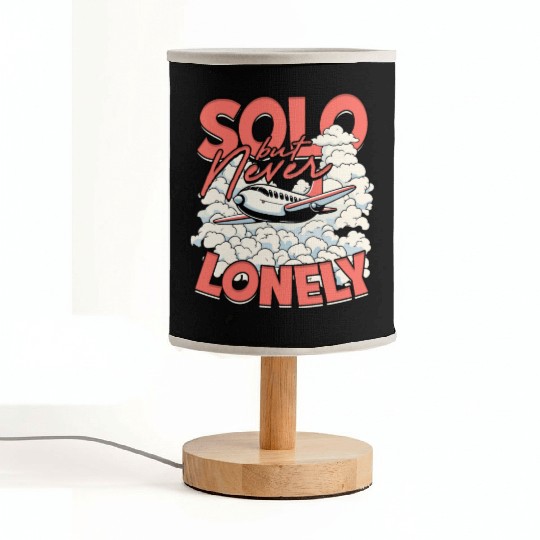 First Solo Flight Pilot Solo But Never Lonely Fabric Lamps
