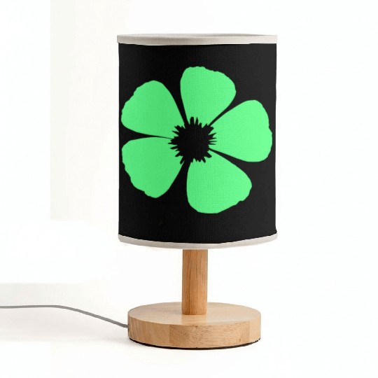 Green Beautiful Flower Spring Summer Nature Flower Fabric Lamps