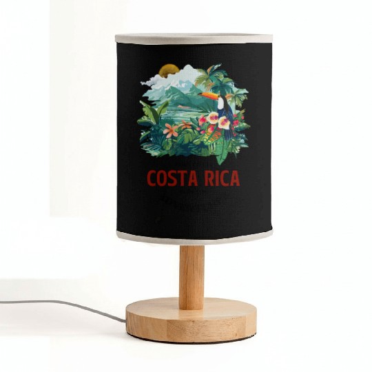 Costa Rica Nature & Macaw Adventure Fabric Lamps